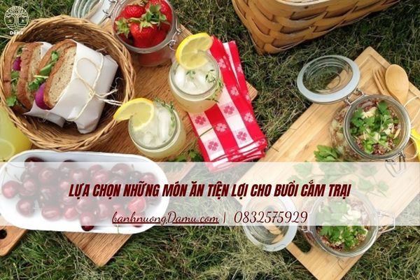 món ăn tiện lợi cho buổi cắm trại