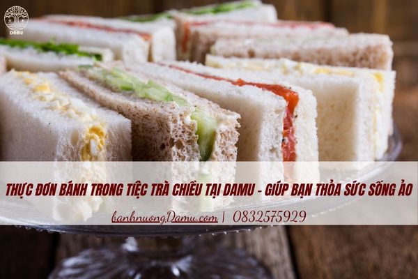 thực đơn bánh trong tiệc trà chiều